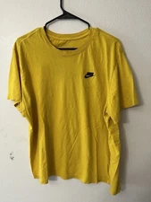 Nike Swingman T-Shirt AV9956-741 Yellow Scorpio Men's Size XL Pre Owned