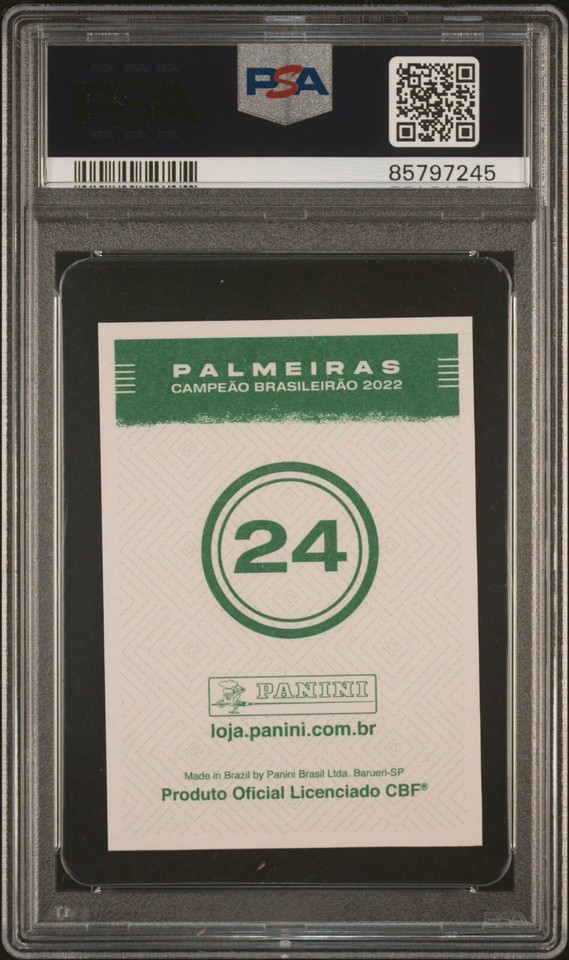 2022 Panini Palmeiras ENDRICK Rookie RC Sticker PSA 10 Real Madrid ...