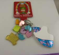 Lucky Charms cereal rainbow Unicorn Bling key bag tag bling Key chain keychain