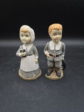 Vintage Thanksgiving Pilgrim Figurines Couple...