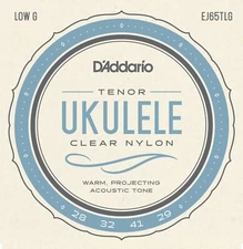 D'Addario EJ65TLG Pro-Arté Custom Extruded Nylon Ukulele Strings Tenor Low-G