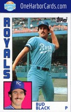 1984 Topps Kansas City Royals #26 Bud Black