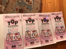 Lot of 4 MBI White Top Loading Scrapbook Refill Pack 12" x 12"