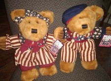 Liberty Bears Americana Patriotic Plush Dan Dee Boy  Girl 1999