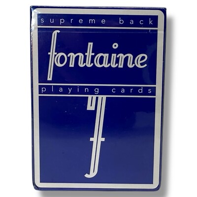 Fontaine Playing Cards Blue Supreme Back 1st Edition Sealed 1/5000