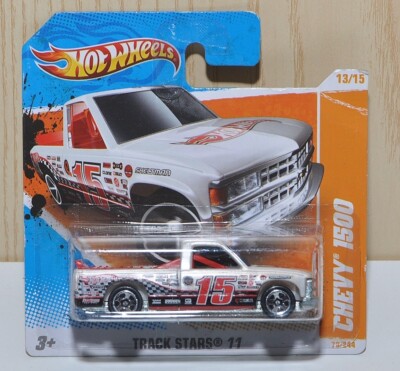Hot Wheels 2011 Chevy 1500 White Die-Cast Car - 1:64 Scale, #78/244 In Series