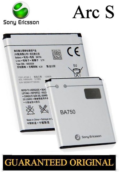 Original Ersatz Akku Sony Ericsson Xperia ARC S Lt18I, X12 Lt15I BA750 Batterie-image