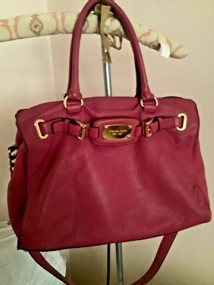 Michael Kors HAMILTON Hot Pink Large East West Leather Tote/Shoulder Bag - Main Image