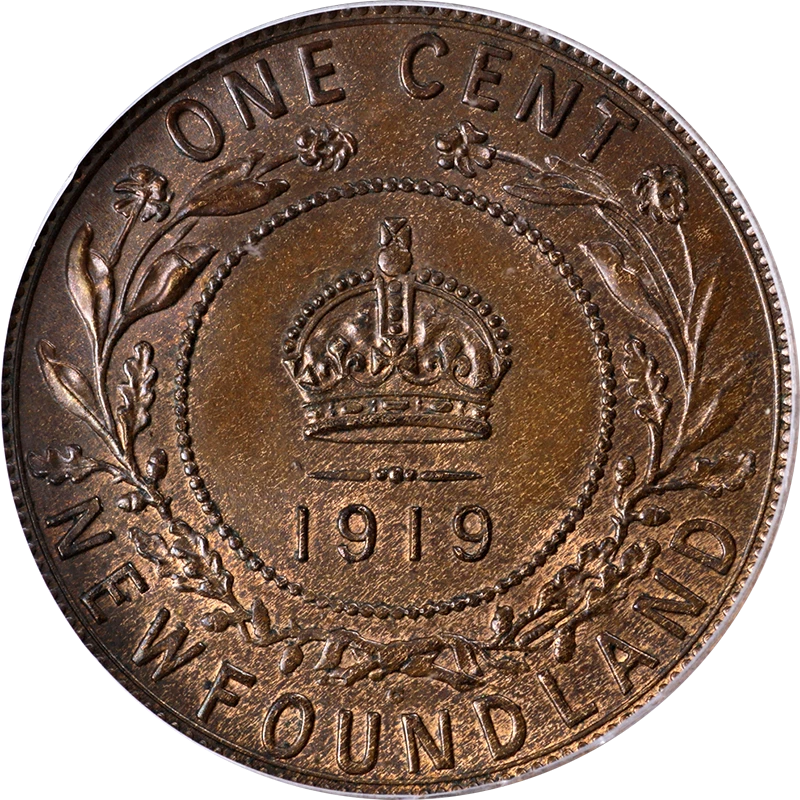 Canada: Newfoundland 1919-C Cent ICG MS63BN KM#16 - Image 2 of 4