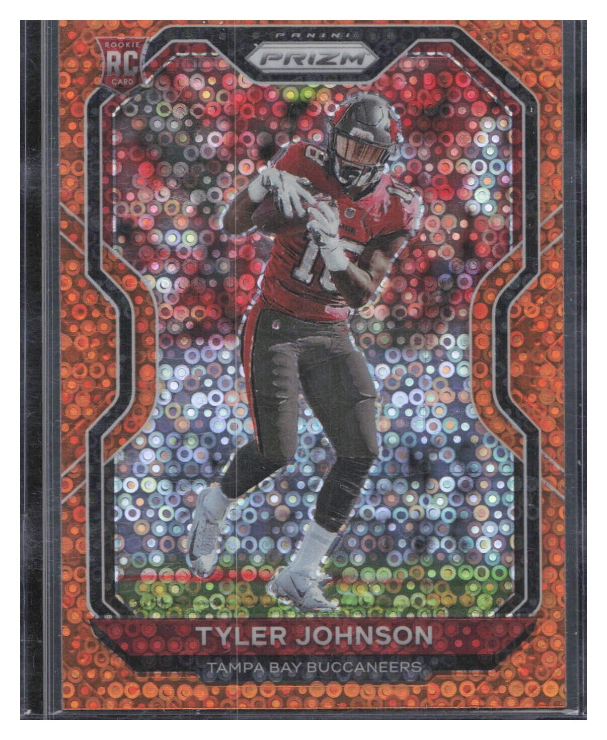 2020 Panini Prizm #321 Tyler Johnson Buccaneers RC Orange disco Tampa Bay NFL SP