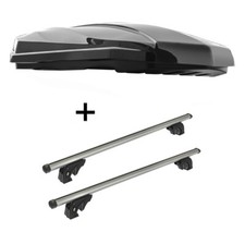 DACHBOX STRIKE 440L+Dachtr&auml;ger LION2 f&uuml;r f&uuml;r Mercedes Vaneo W414 5 T&uuml;rer 02-05