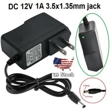 US AC Adapter Input AC 100-240 50/60Hz Output DC12v 1A Size 3.5 x 1.35mm