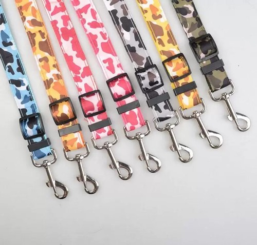 CAMOUFLAGE RECHARGEABLE LED Light-up GLOW LEASH Dog Pet Night Safety Flash Lead - Picture 15 of 19