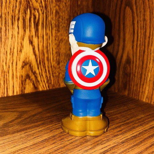 ๐ Squeeze Toy Disney Marvel Iron Man Capitan America Plastica Semirigida Plastica - Foto 9 di 11