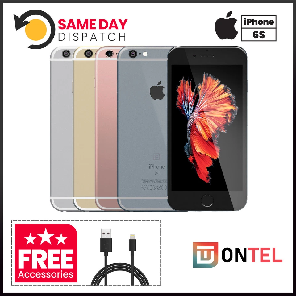 Apple iPhone 6S 16GB 32GB 64GB 128GB - Unlocked -Colours -Grade A Good Condition