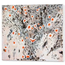 Desert In Bloom 16 x 20 Original Abstract Art Acrylic Painting on Canvas