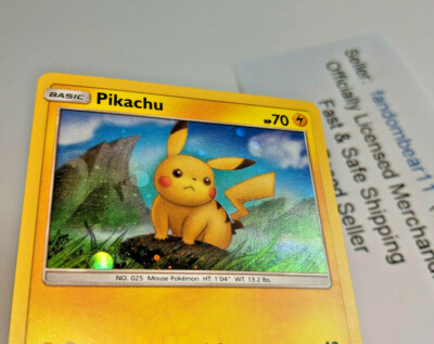 Pikachu - SM183 Black Star PROMO Holo RARE 2019 Pokemon Card TCG