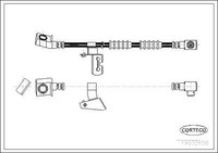 Corteco 19032658 Bremsschlauch Vorne Rechts 585 Mm FüR Chrysler