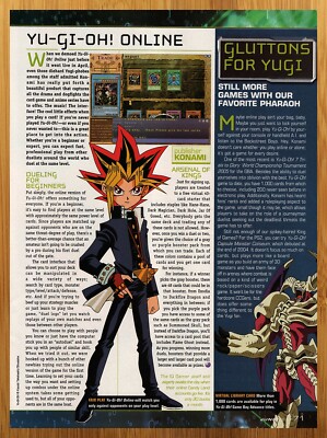 2005 Yu-Gi-Oh! Online Print Ad/Poster Authentic CCG TCG Card Game