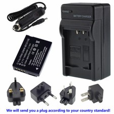 Battery +Charger for PANASONIC Lumix DMC-ZS1/ZS3 DMC-ZX3 DMC-ZR3 DMC-ZR1 DE-A65B