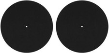 Turntable Platter Mat Anti Static Felt Mat for DJ Vibration Reduction 2 Pack