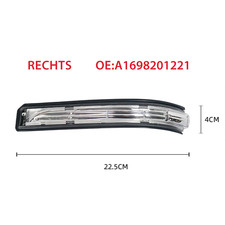 Spiegelblinker rechts für Mercedes W169 A / W245 B 2008- LED Blinker Rückspiegel