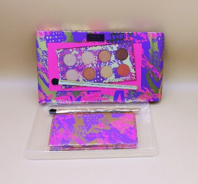 Tarte Limited Edition Dare to Live Eyeshadow Palette & Brush Set 100% Authentic