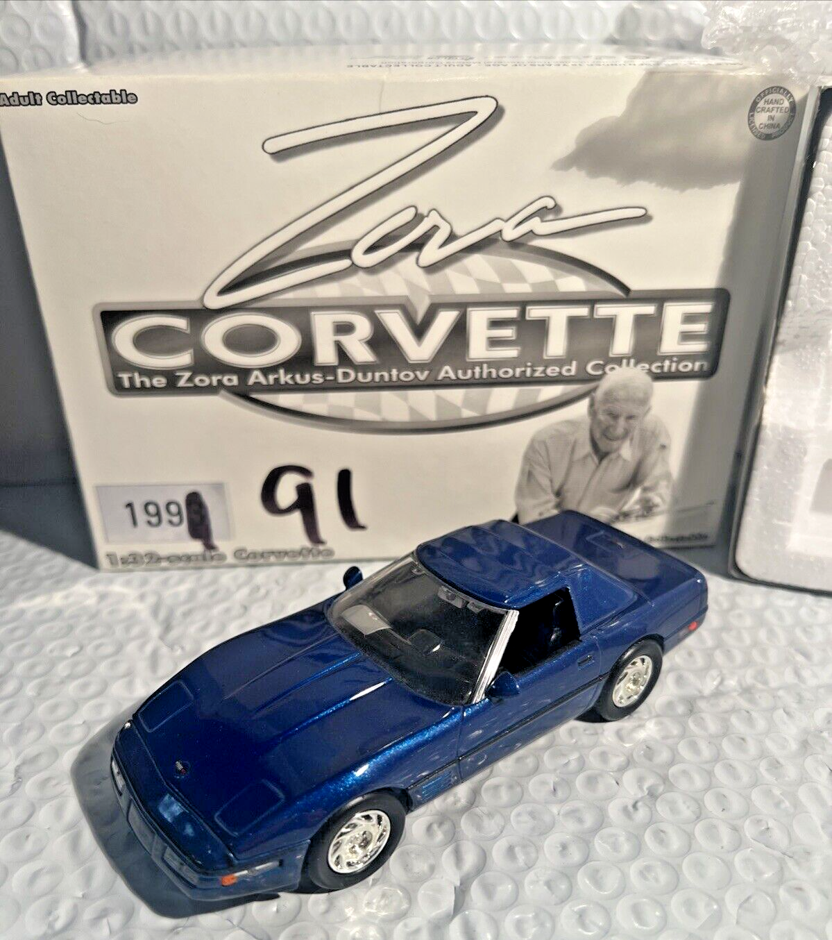 1:32 1991 CORVETTE ZORA ARKUS-DUNTOV AUTHORIZED COLLECTION BY ACTION W/BOX