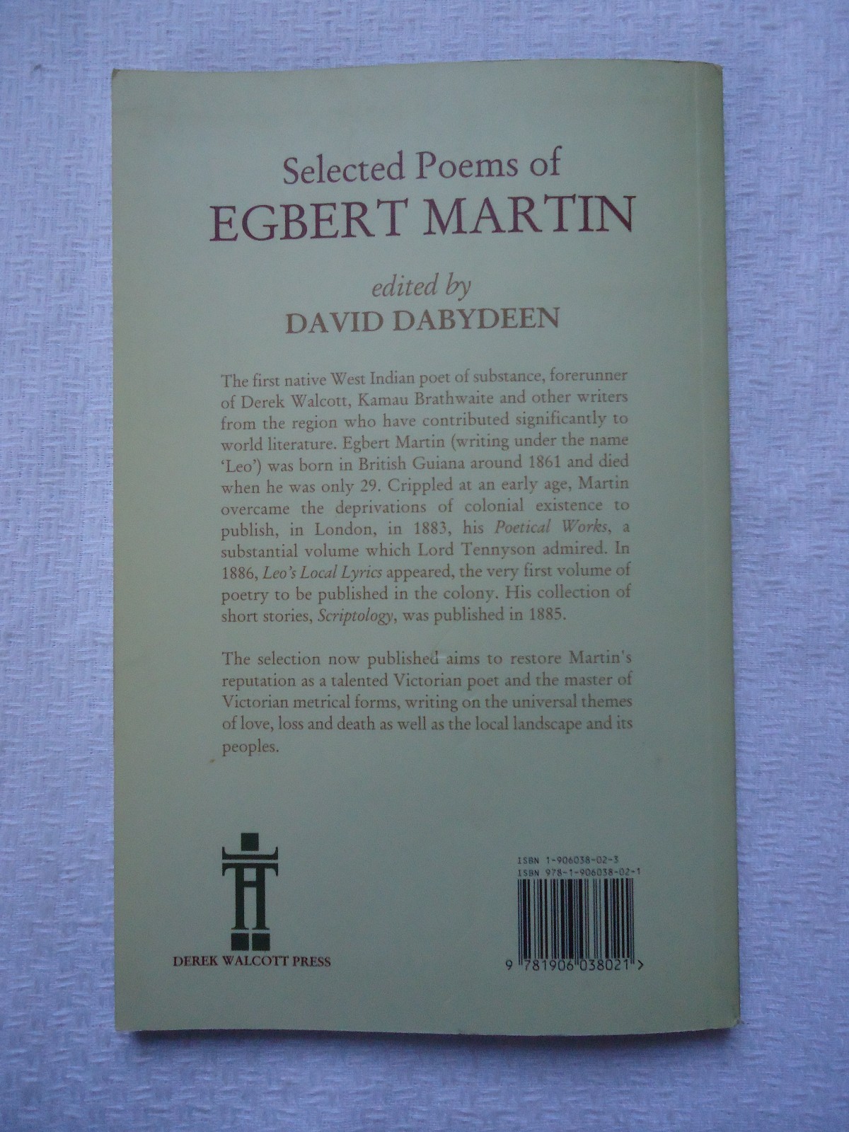 SELECTED POEMS OF EGBERT MARTIN SOFTCOVER BOOK eBay