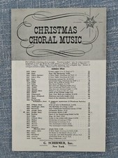 Christmas Hymn 3 Part Mixed Voices SAB Hugo Jungst 1950