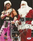 Bret Hart Signed WWE 8x10 Photo PSA/DNA COA Autograph Christmas Picture w/ Santa