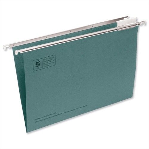 Foolscap Tabbed Suspension Files (Pack of 50) Q-Connect KF21001 - Picture 2 of 2