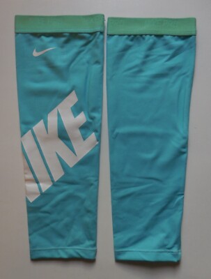 Nike Angle Graphic Pro Calf Sleeves Women Teal/Light Lime/White M/L