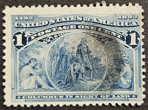 US Stamps Collection Scott # 230 - 1 Cent Columbian - Used
