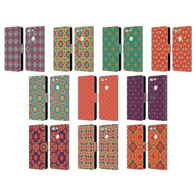 HEAD CASE DESIGNS MAROKKO MUSTER BRIEFTASCHE HUELLE AUS LEDER FÜR GOOGLE HANDYS