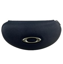 Oakley Sunglasses Eyeglasses Hard Zipper Case Zippered Black Clamshell