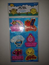 Roger Hargreaves Mr. Men Little Miss 3D Stickers 6 Count New