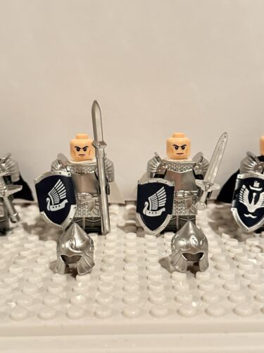 Lord of the Rings Brick Minifigures Knights x6 High Quality Detailed NEW - Picture 12 of 18