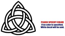 CELTIC KNOT TRIQUETRA Graphic Die Cut decal sticker Car Truck Boat Window 6"