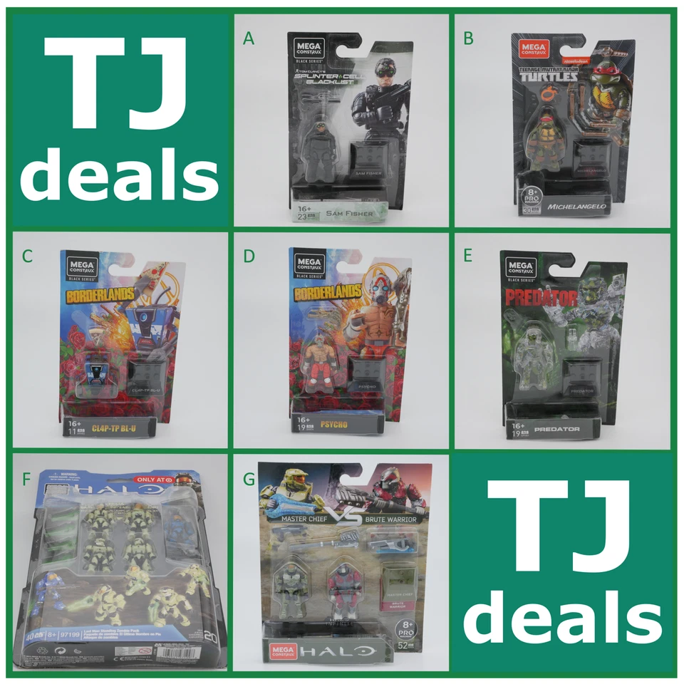 🔥 Mega Construx Black Series & Mix Mini Action Figuren 🔥