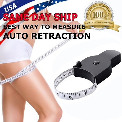 1.5m Automatic Telescopic Tape Body Leg Measure Waist Arm Measuring Scale RuleUS