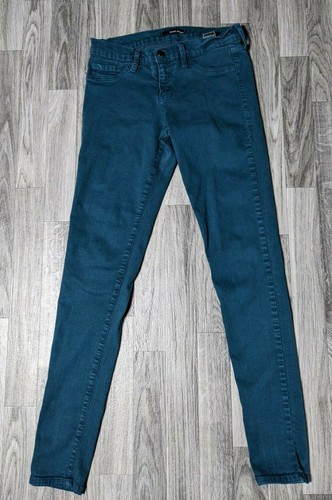 Flying Monkey Juniors Size 9 Skinny Green Teal Denim Jeans