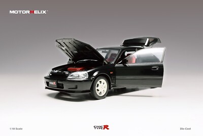 1/18 MotorHelix Honda Civic Type R ( EK9 ) RHD in Gloss Black