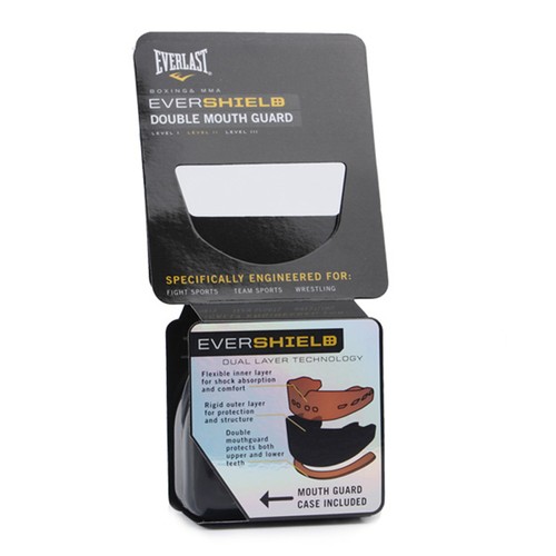 Everlast Official Double Mouth Guard Taekwondo Boxing MMA Martial Arts Adult - Picture 2 of 21