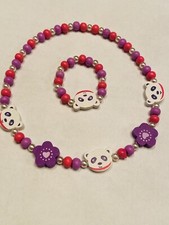 Adorable Necklace Bracelet Set Chunky Jewelry For Girls Little Kids Gift Party
