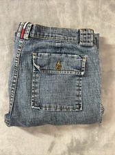 Tommy Hilfiger Wide Leg Square Pockets Blue Womens 16 Vintage Y2K Era