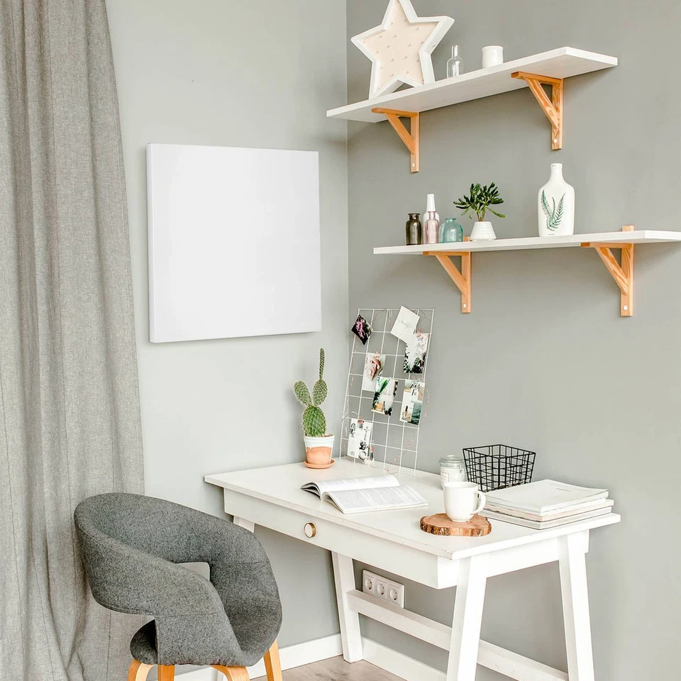 Metall Magnettafel weiß 50x50cm Memoboard Pinnwand magnetisch Magnetboard Wand - Bild 3 von 4