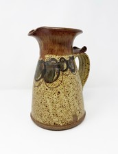 Wally Smith Gatlinburg, TN Studio Art Pottery Stoneware 8.5” Pitcher Cork Lid