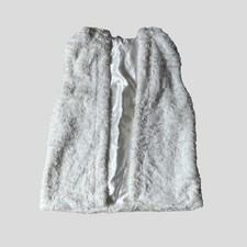 Girl s Fluffy White Knitworks Vest
