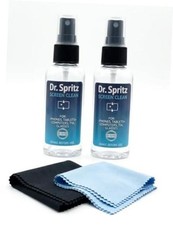 Dr. Spritz Screen Cleaner Spray 2 Pack - Streak-Free Cleaning Kit for